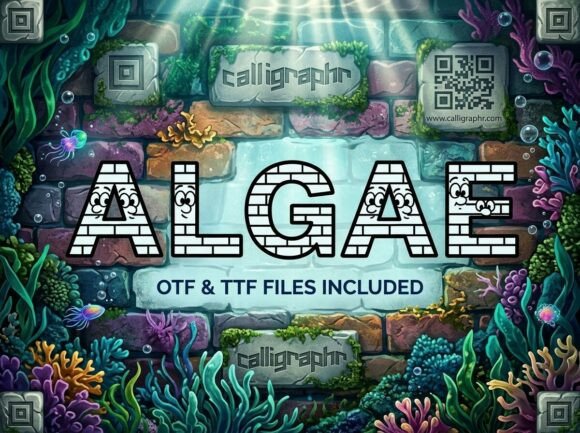 Algae: A Playful Display Font for Branding
