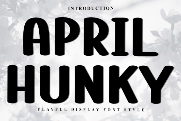April Hunky: A Festive Display Font for Holiday Web Design