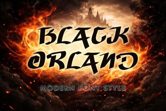 Black Orland Typeface Review for Fantasy Branding