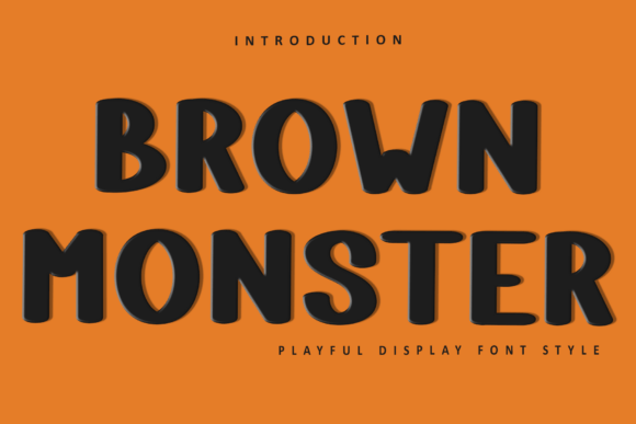 Brown Monster: A Festive Display Font for Holiday Editorial Design