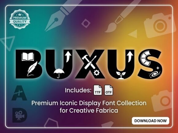 Buxus Typeface: Bold Display Fonts for Editorial Design