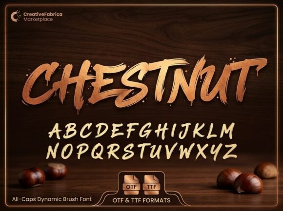 Chestnut: The Dynamic Brush Font for High-Impact Marketing