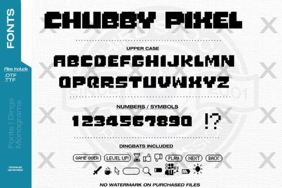 Chubby Pixel: The Retro Display Font for Makers