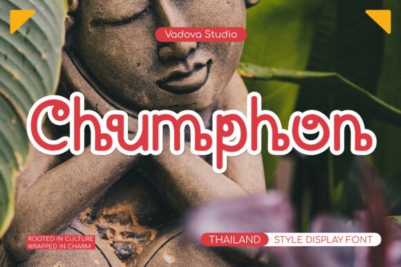 Chumphon: A Playful Display Font for Handmade Brands