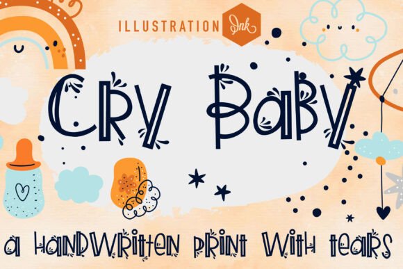 Cry Baby: A Poignant Display Typeface for Branding