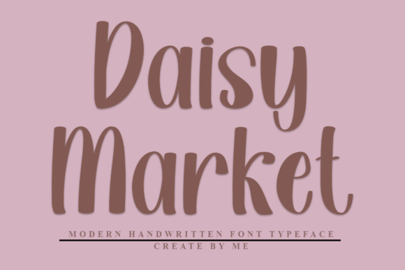 Daisy Market: A Festive Display Font for Holiday Designs