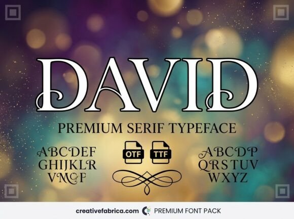 David: The Stunning Display Font for Handmade Brands