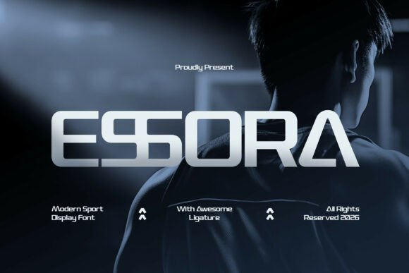 Essora: A Modern Sport Display Font for Bold Editorial Design