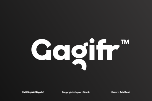 Gagifr: A Bold Display Font for Modern Makers