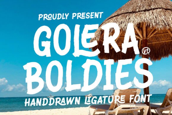 Golera Boldies: A Hand-Drawn Display Font for Campaigns