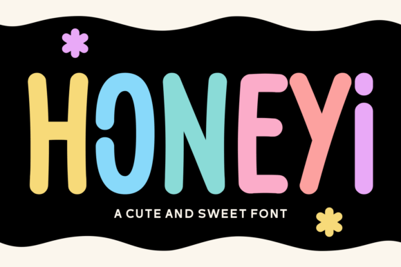 Honeyi Font: A Playful Display Typeface for Social Campaigns
