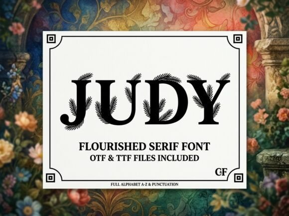 Judy: A Stunning Display Font for Handmade Brands