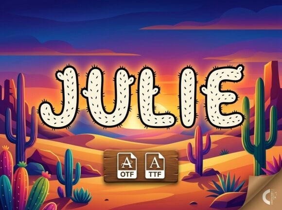 Julie: The Decorative Display Font for Bold Branding