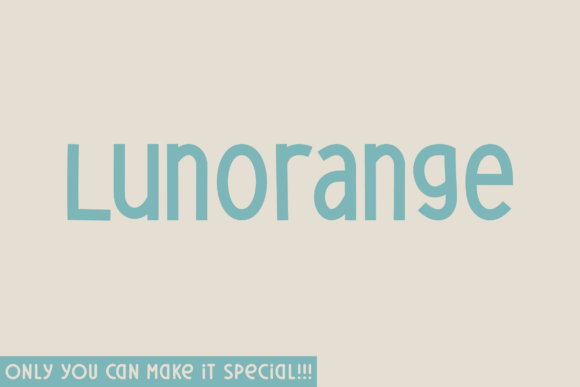 Lunorange: A Natural Handwritten Typeface for Branding