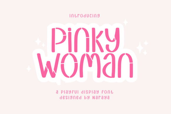 Pinky Woman: A Playful Display Font for Joyful Campaigns