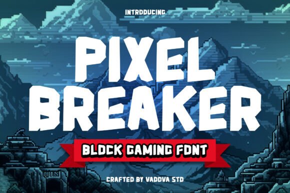 Pixel Breaker: A Bold Display Font for Modern Editorial Design