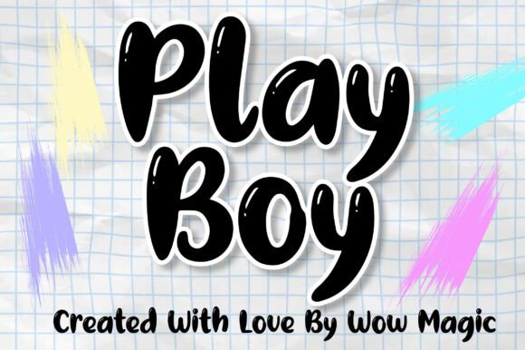 Play Boy Font: A Bubble Display Typeface for Joyful Brands