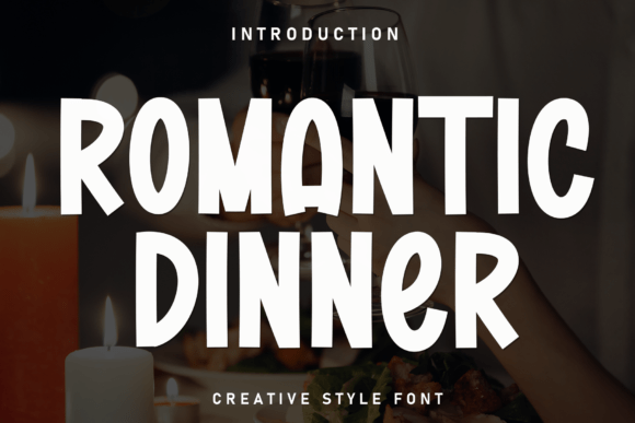 Romantic Dinner: A Tall Display Font for Elegant Editorial Design