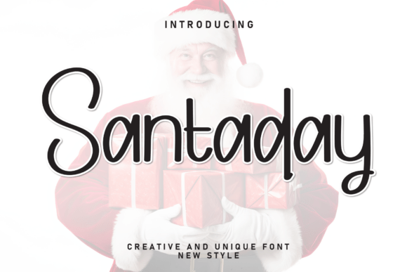 Santaday: The Handwritten Display Font for Warm Branding