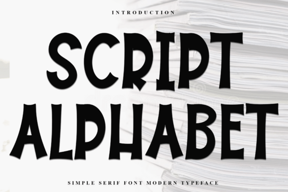 Script Alphabet: The Modern Serif Typeface for Crafters