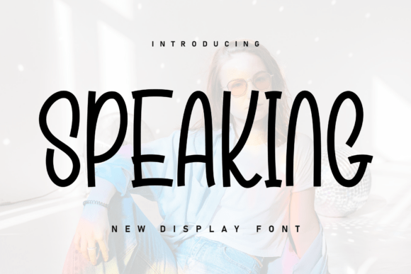 Speaking: A Handwritten Display Font for Editorial Design