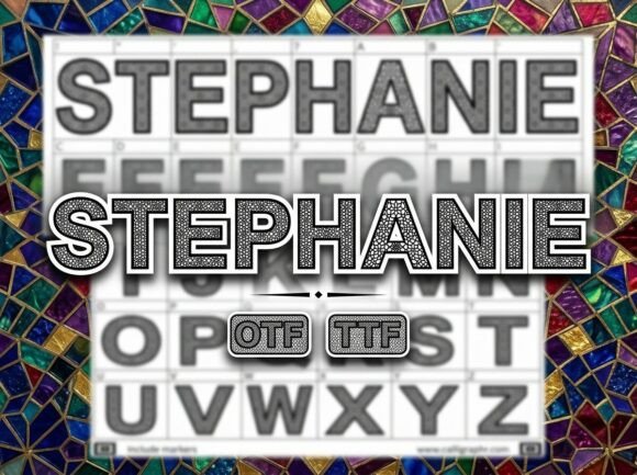 Stephanie: A Decorative Display Font for Editorial Design