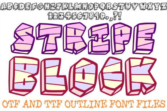 Stripe Block: A Bold Typeface for Modern Branding