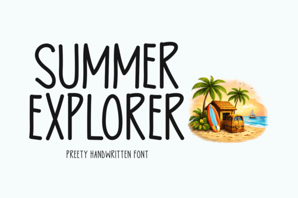 Summer Explorer: A Bold Handwritten Font for Web Design