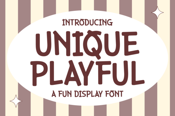 Unique Playful: The Display Font for Bold Branding